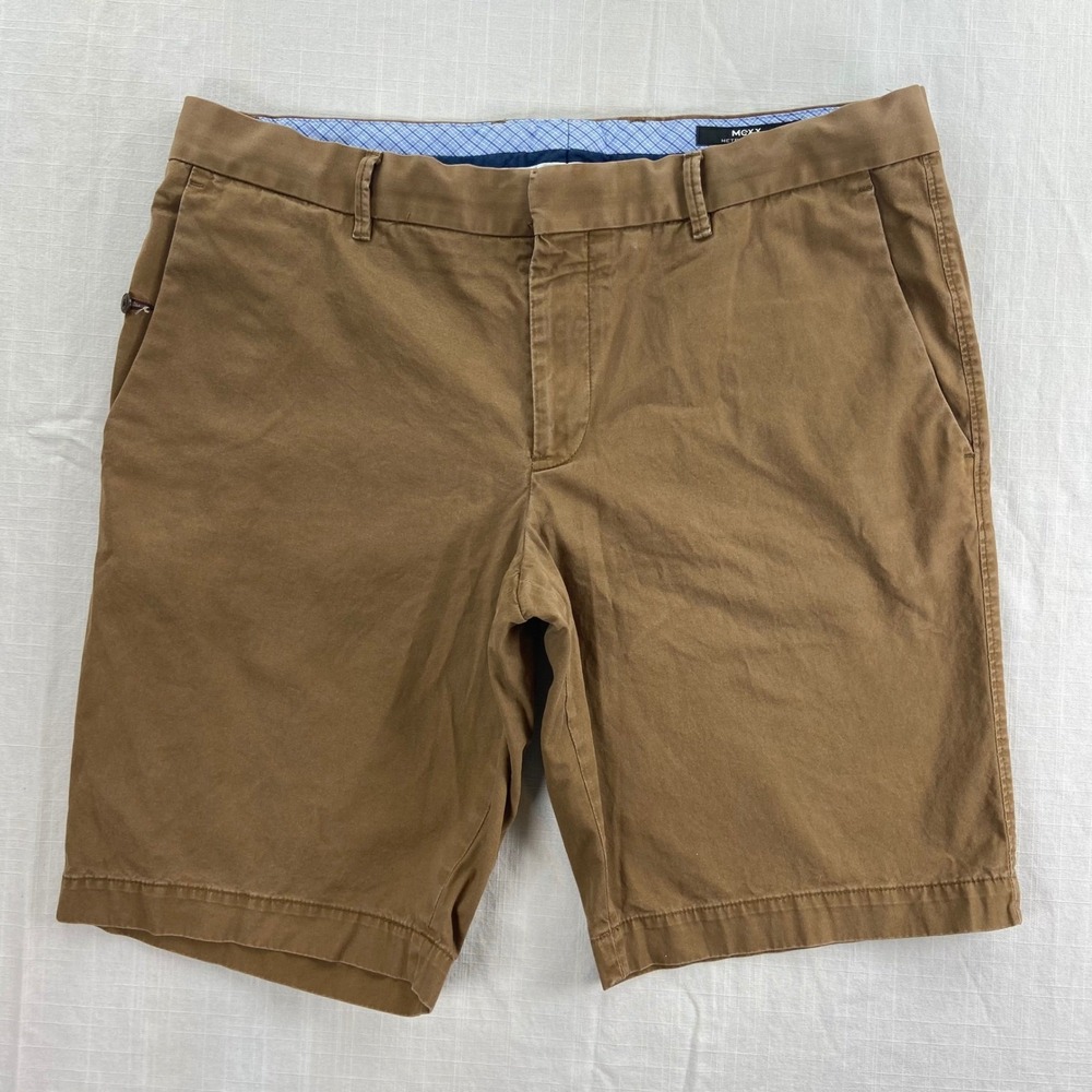 Mexx Metropolitan Shorts Mens 34 Brown Chino Cotton Stretch